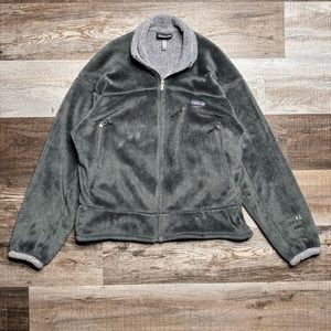 Vintage 90’s Patagonia R4 Regulator Fleece Polartec Jacket Mens Size M/L Gray
